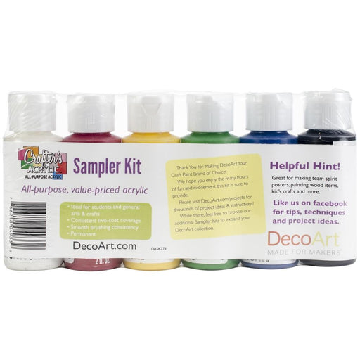 CRAFTER'S ACRYLIC PRIMARY 6/PKG - DASK278