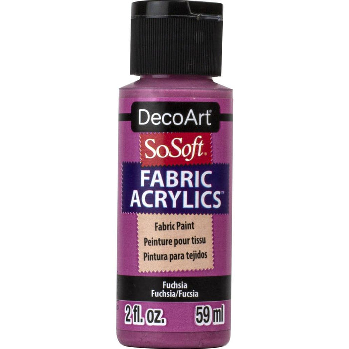DECO ART SOSOFT FABRIC ACRYLIC PAINT FUCHSIA - DSS520
