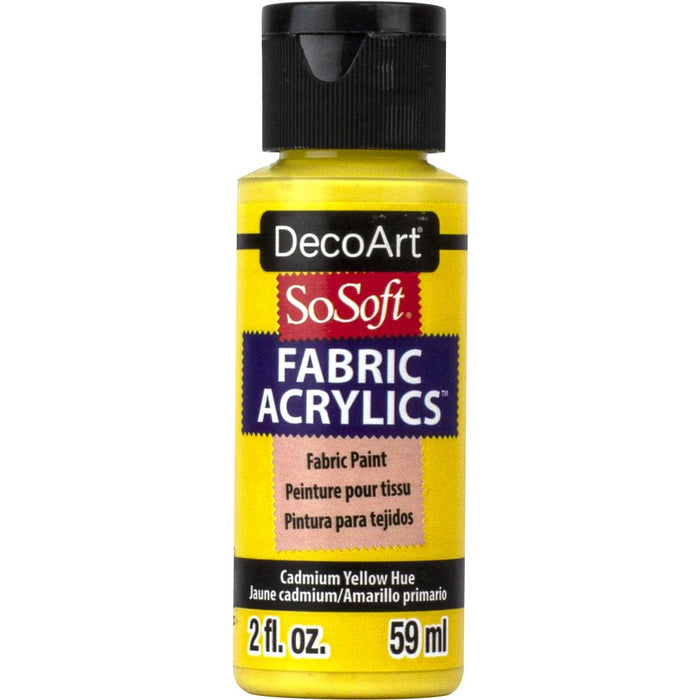 DECO ART SOSOFT FABRIC ACRYLIC PAINT CADMIUM YELLOW - DSS030
