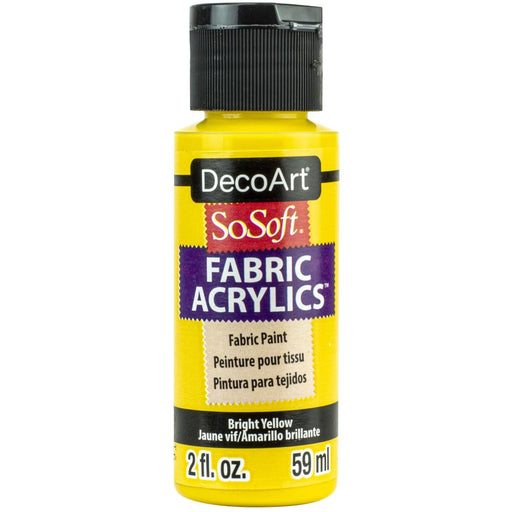 DECO ART SOSOFT FABRIC ACRYLIC PAINT BRIGHT YELLOW - DSS920