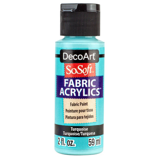 DECO ART SOSOFT FABRIC ACRYLIC PAINT TURQUOISE -DSS790