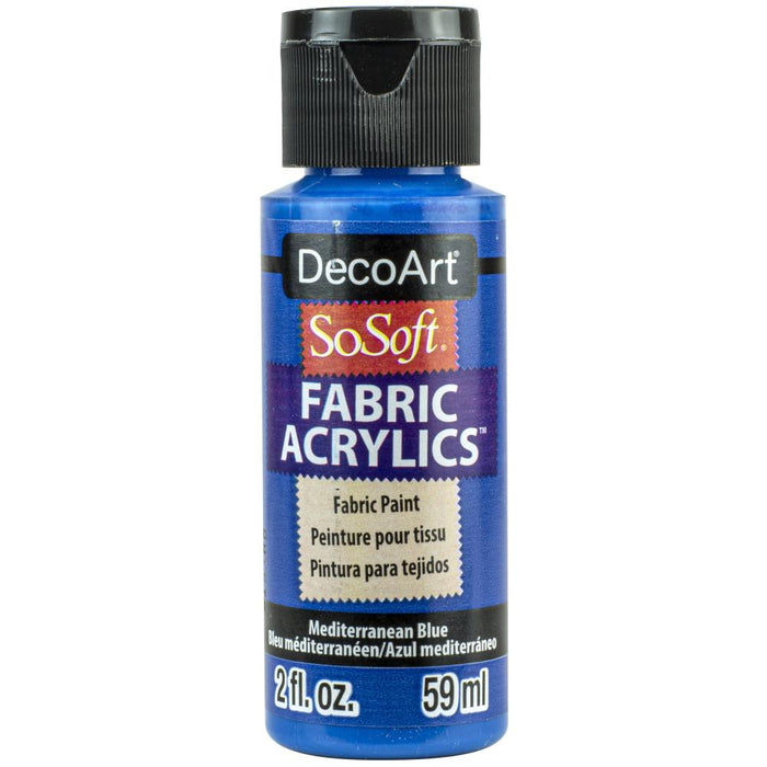 DECO ART SOSOFT FABRIC ACRYLIC PAINT MEDIT.BLUE-DSS850