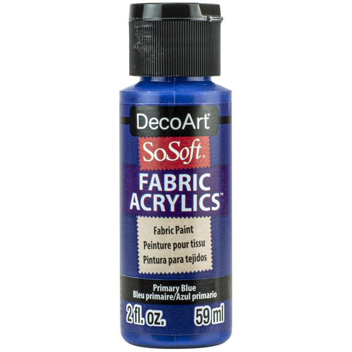 DECO ART SOSOFT FABRIC ACRYLIC PAINT PRIMARY BLUE - DSS420