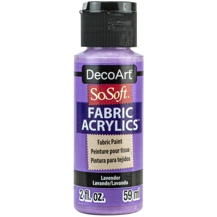 DECO ART SOSOFT FABRIC ACRYLIC PAINT LAVENDER -DSS120