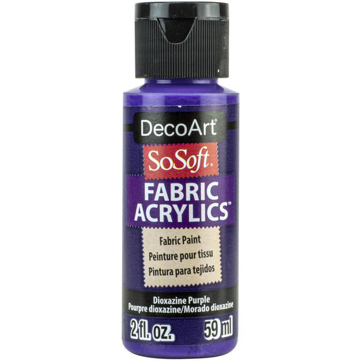 DECO ART SOSOFT FABRIC ACRYLIC PAINT DIOXAZINE PURPLE - DSS320