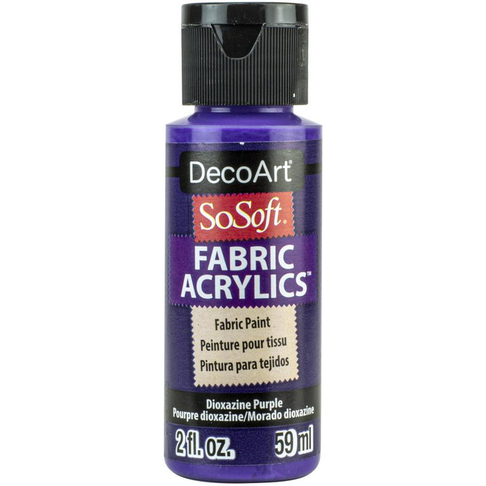 DECO ART SOSOFT FABRIC ACRYLIC PAINT DIOXAZINE PURPLE - DSS320