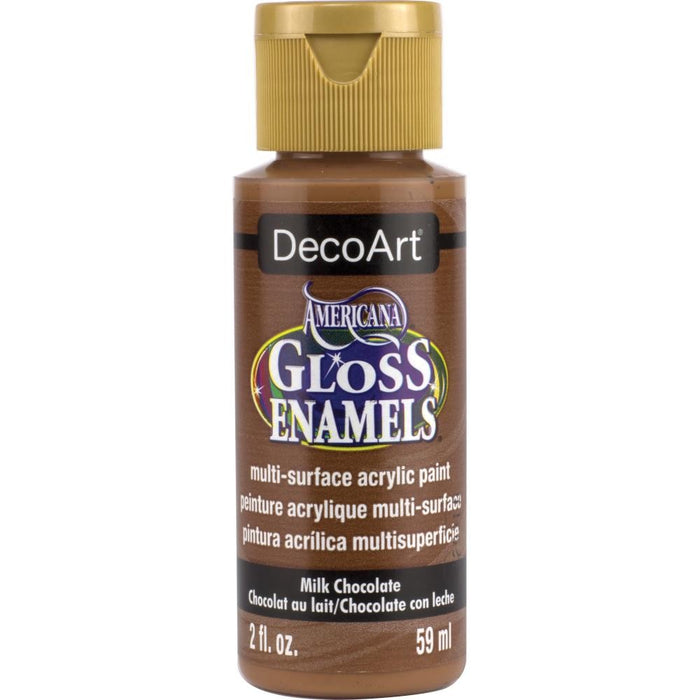 AMERICANA GLOSS ENAMELS ACRYLIC PAINT 2OZ MILK CHOC - DAG   174