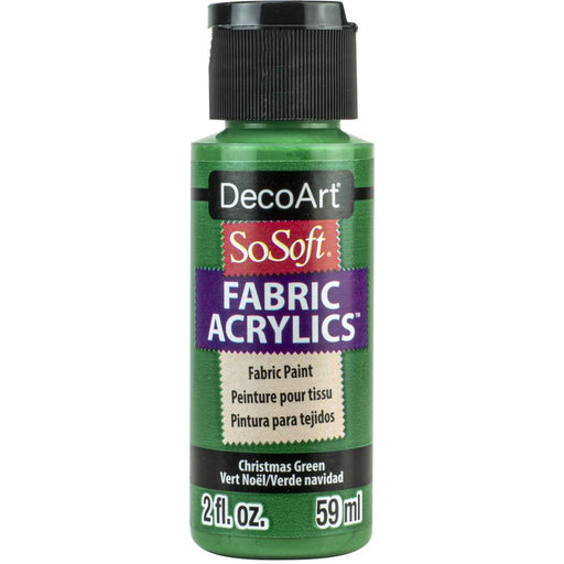 DECO ART SOSOFT FABRIC ACRYLIC PAINT XMAS GREEN - DSS260