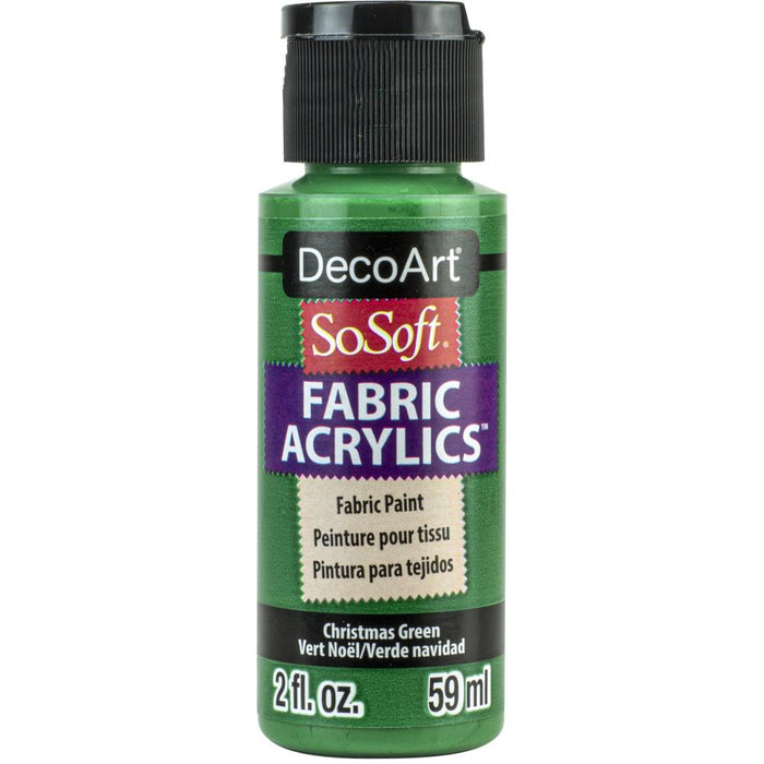 DECO ART SOSOFT FABRIC ACRYLIC PAINT XMAS GREEN - DSS260