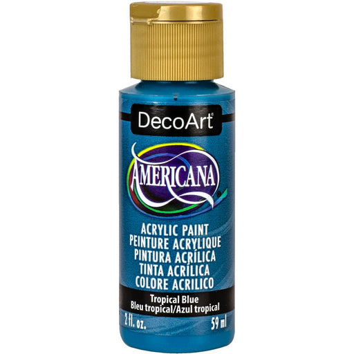 DECOART AMERICANA ACRYLIC PAINT 2OZ -TROPICAL. BLUE-DA375