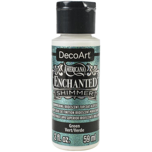 DECOART AMERICANA ENCHANTED SHIMMER PAINT GREEN - DES03