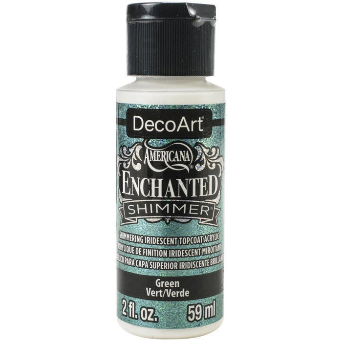 DECOART AMERICANA ENCHANTED SHIMMER PAINT GREEN - DES03