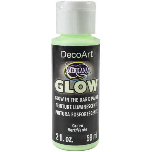 DECOART AMERICANA  GLOW PAINT 2OZ GREEN - DA380