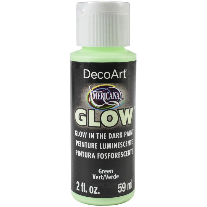 DECOART AMERICANA  GLOW PAINT 2OZ GREEN - DA380