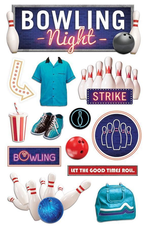 PAPER HOUSE 3D STICKER BOWLING - STDM0310E