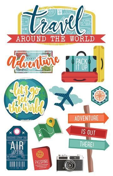 PAPER HOUSE 3D STICKER AROUND THE WORLD - STDM0312E