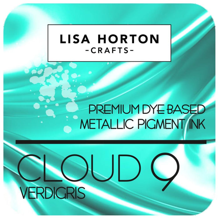 LISA HORTON CRAFTS CLOUD 9 METALLIC INK PADS VERDIGRIS - LHCIP221