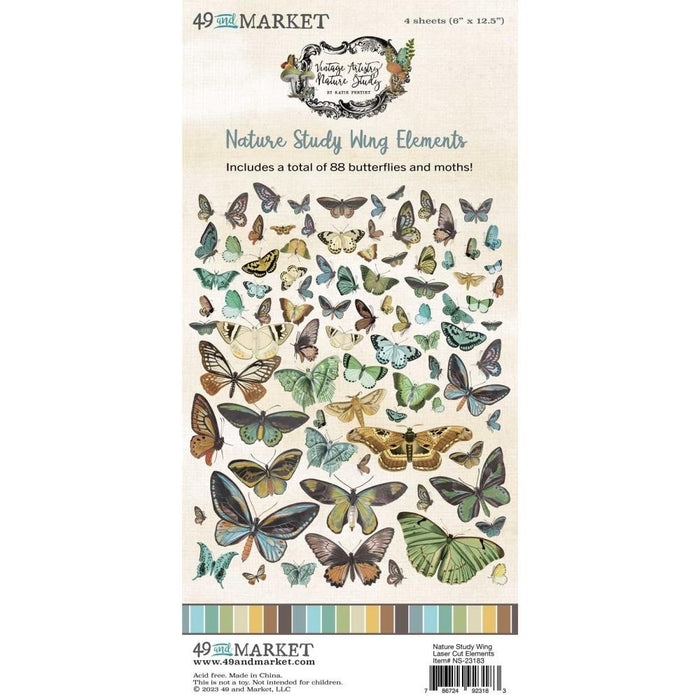 49 & MARKET VINTAGE ARTISTRY NATURE STUDY WINGS LASER CUT - NS-23183