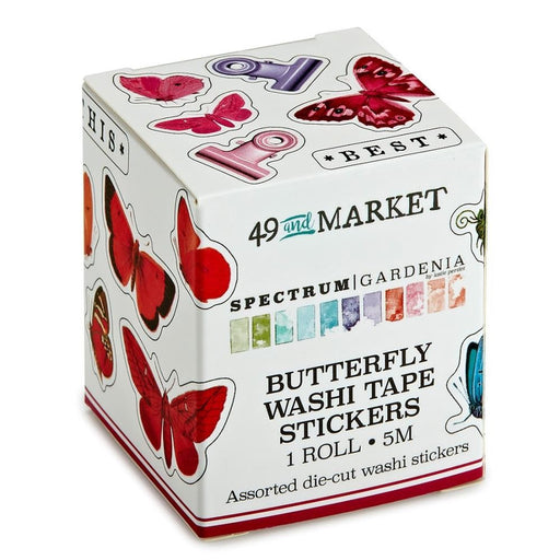49 AND MARKET SPECTRUM GARDENIA BUTTERFLY WASHI TAPE - SG-23770