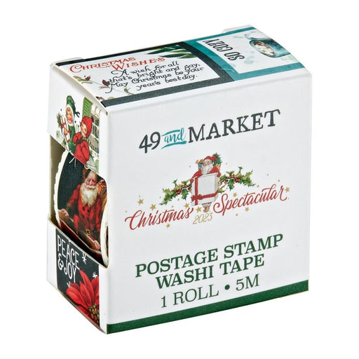 49 AND MARKET CHRISTMAS SPECTACULAR POSTAGE WASHI ROLL - CS23-23848