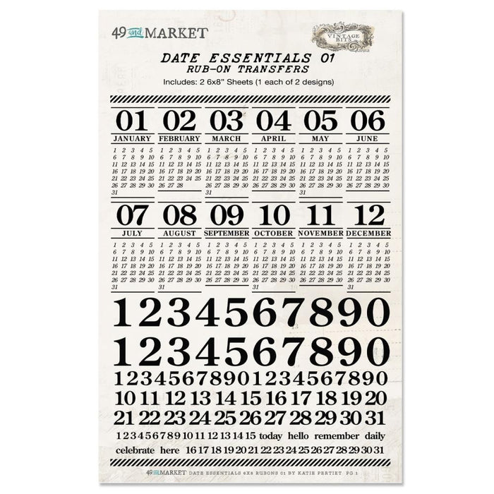 49 AND MARKET VINTAGE RUB ON DATE ESSENTIALS 01 - E24050