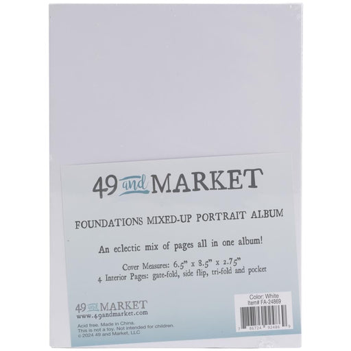 49 AND MARKET WHITE PORTAIT FOUNDATION ALBUM 6 X 8 - FA-24869