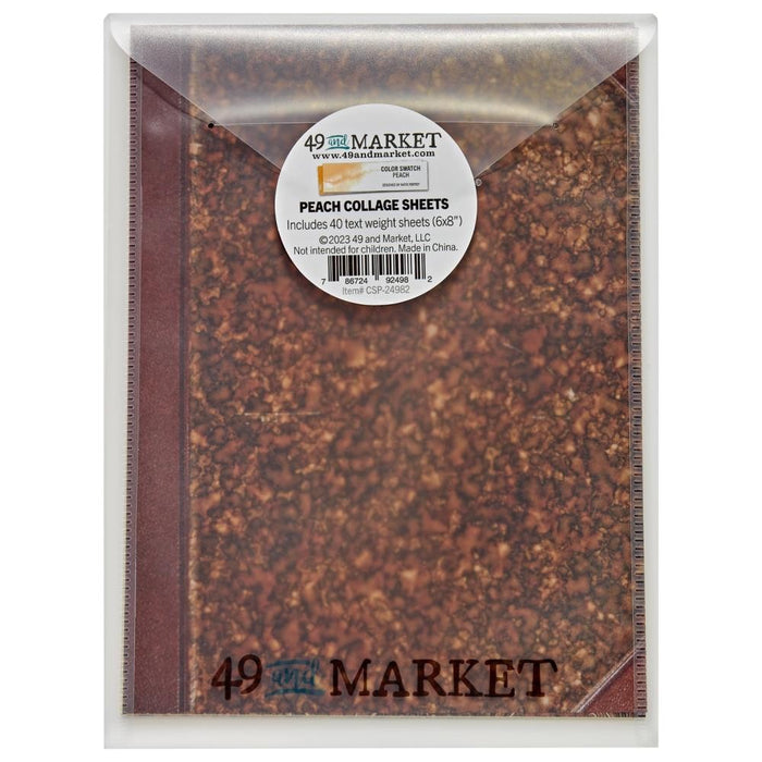 49 AND MARKET COLOR SWATCH PEACH COLLAGE SHEETS - CSP-24982