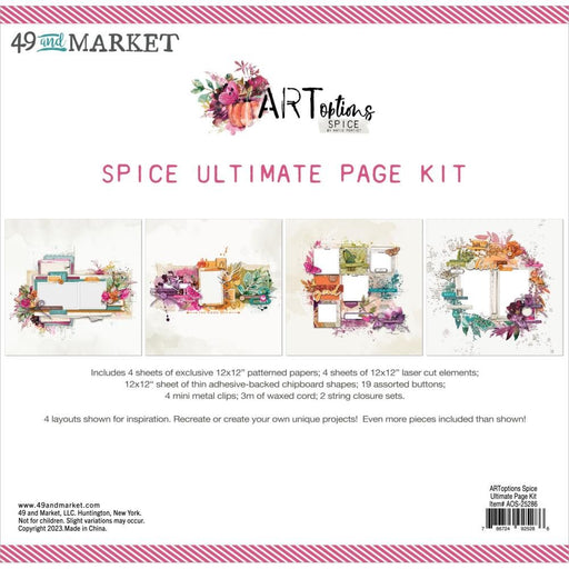 49 AND MARKET ART TOPTIONS SPICE 12X12 ULTIMATE PAGE KIT - AOS-25286