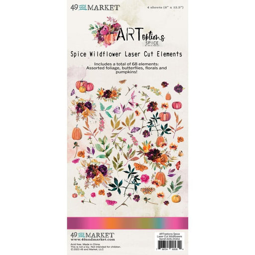 49 AND MARKET ART TOPTIONS SPICE LASER CUTS WILDFLOWER - AOS-25354