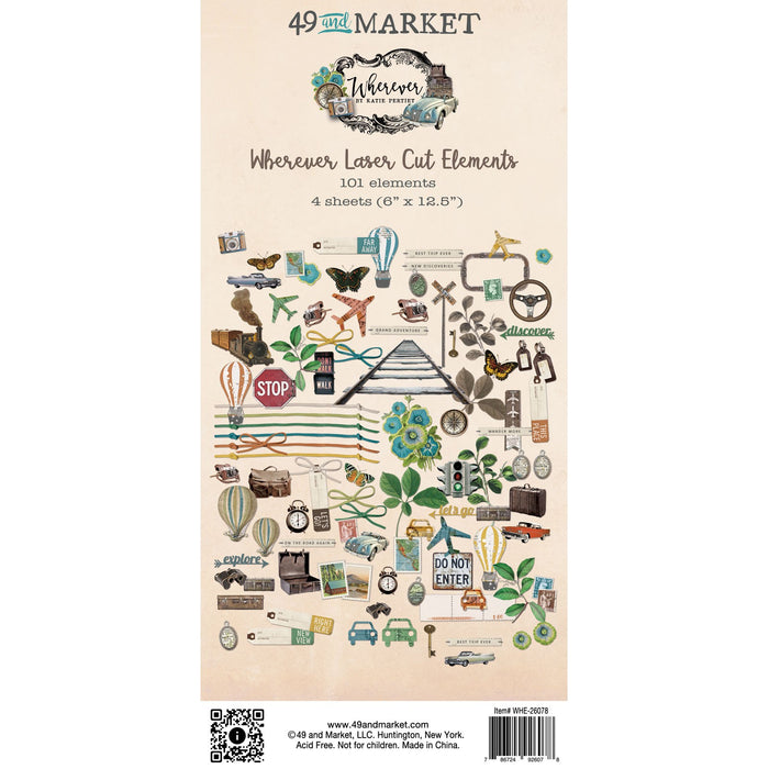49 AND MARKET WHE-REVER COLLECTION ELEMENTS CUT OUTS - WHE-26078