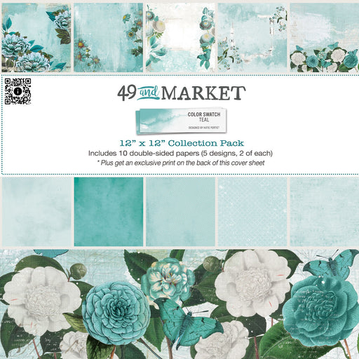49 AND MARKET 12X12 PACK-CS TEAL COLLECTION - TCS-26214
