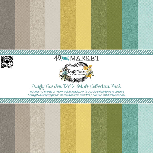 49 AND MARKET KRAFTY GARDEN 12X12 PACK-COLLECTION SOLID - KG-26382