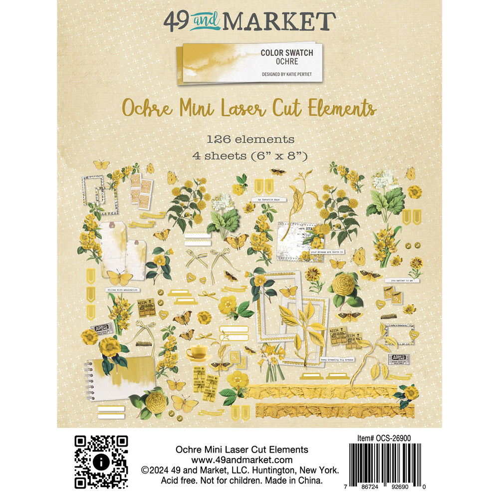 49 AND MARKET COLOR SWATCH OCHRE MINI   CUT OUTS -  OCS-26900