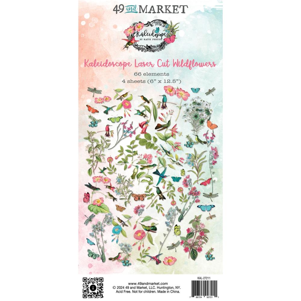 49 AND MARKET KALEIDOSCOPE COLLECTION LASER CUT WILDFLOWERS- KAL-27211