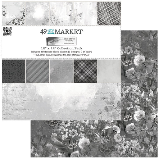 49 AND MARKET COLOR SWATCH CHARCOAL 12 X 12 COLLECTION- CCS-27372