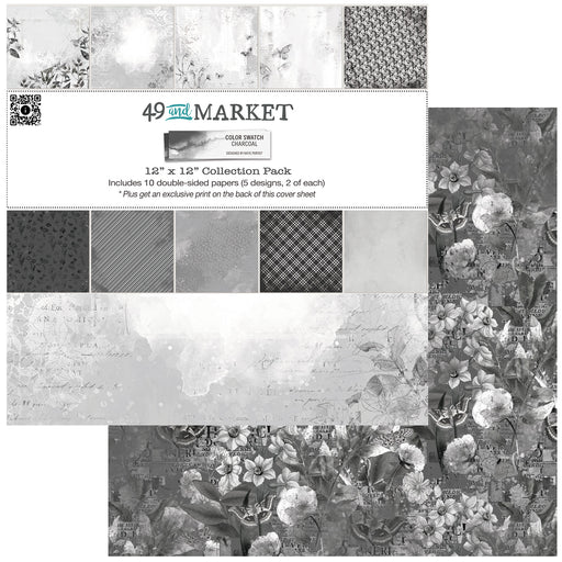 49 AND MARKET COLOR SWATCH CHARCOAL 12 X 12 COLLECTION- CCS-27365