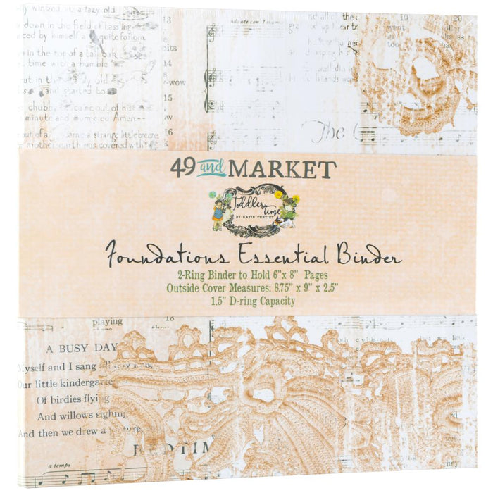 49 AND MARKET TODDLER TIME COLLECTION  FOUNDATIONS ESSENTIAL BINDER CORAL - TT-30150