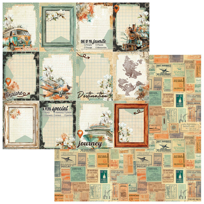 WANDERLUST EXPLORER COLLECTION 12 X 12 PAPER EXPEDITION TALE - DWE-30365