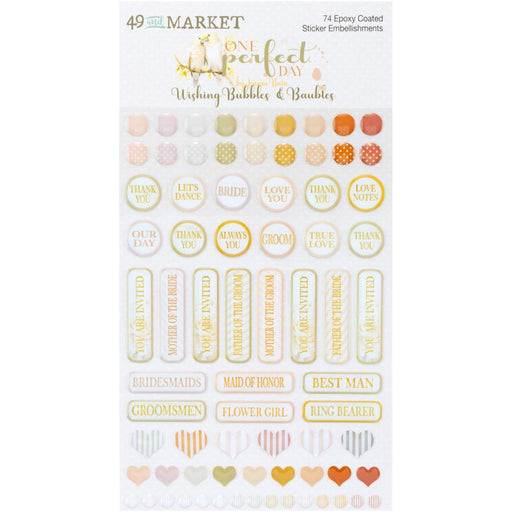 ONE PERFECT DAY COLLECTION STICKERS EPOXY -OFD-30976