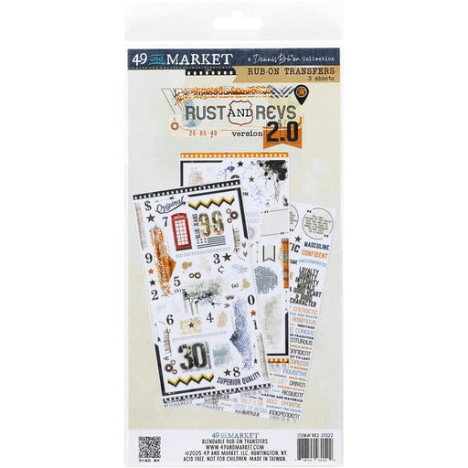 49 AND MARKET RUST AND REV COLLECTION 6X12 RUB ON - RR-21522