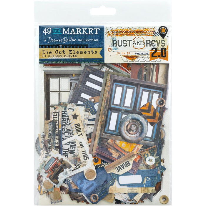 49 AND MARKET RUST AND REV COLLECTION ELEMENTS DIE-CUTS- RR-21546