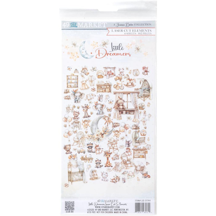 49 AND MARKET LITTLE DREAMER COLLECTION ELEMENTS CUTOUTS - JLD-31744