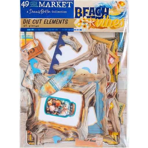49 AND MARKET BEACH VIVES COLLECTION DIE CUT ELEMENTS - DBV-32178