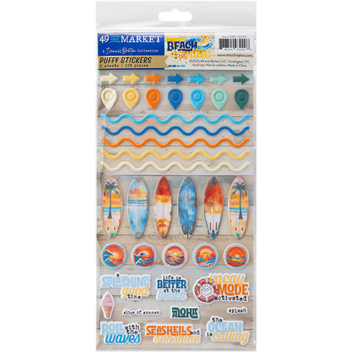 49 AND MARKET BEACH VIVES COLLECTION  PUFFY STICKERS - DBV-32208