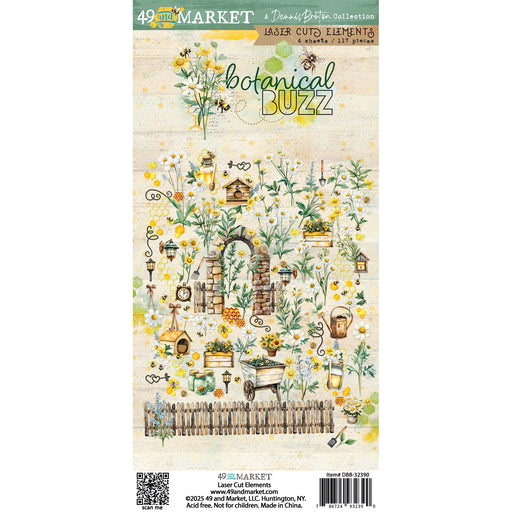 49 AND MARKET  BOTANICAL BUZZ COLLECTION LASER CUTS ELEMENTS - DBB-32390