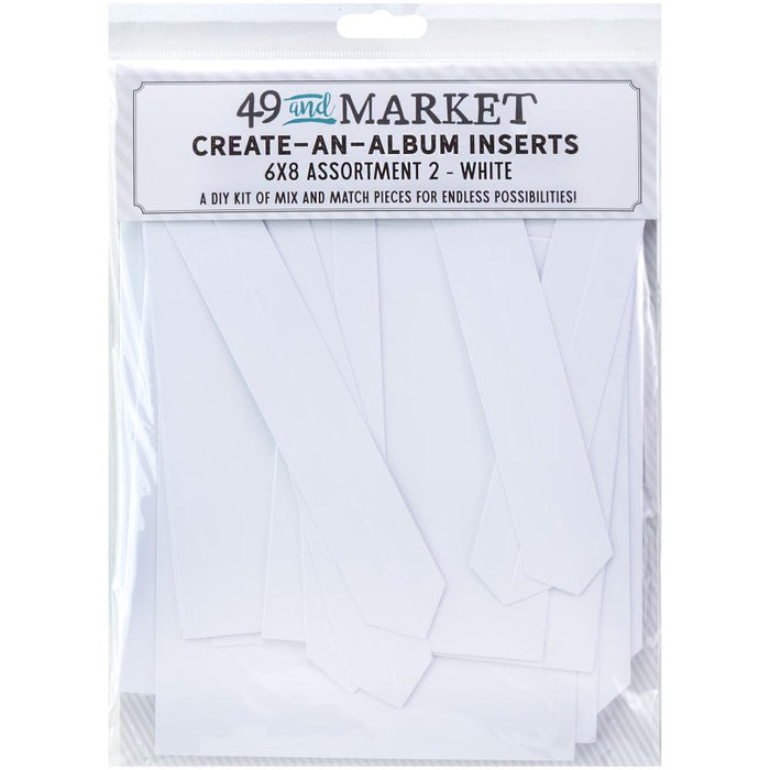 49 AND MARKET CREATE A ALBUM FOUNDATION INSERTS WHITE 2 -CAA-32833