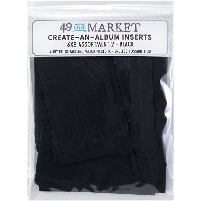 49 AND MARKET CREATE A ALBUM FOUNDATION INSERTS BLACK 2 -CAA-32840