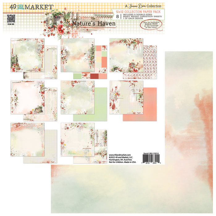 49 AND MARKET  NATURE'S HAVEN COLLECTION 12 X 12 COLLECTION PACK - JNH-33014