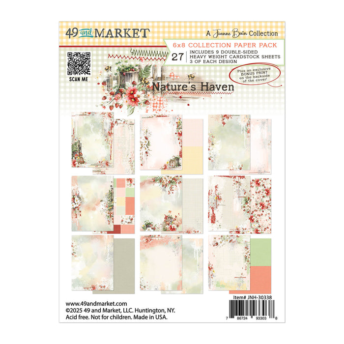49 AND MARKET  NATURE'S HAVEN COLLECTION 6 X 8 COLLECTION PACK - JNH-30338