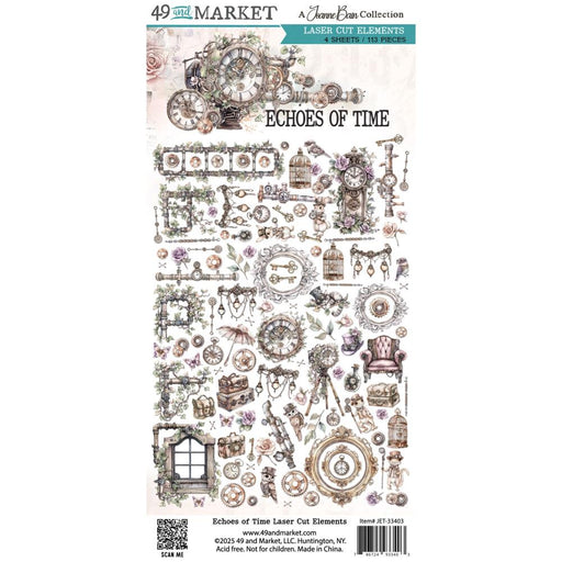 49 AND MARKET ECHOES OF TIME COLLECTION LAZER CUTS ELEMENTS -JET-33403
